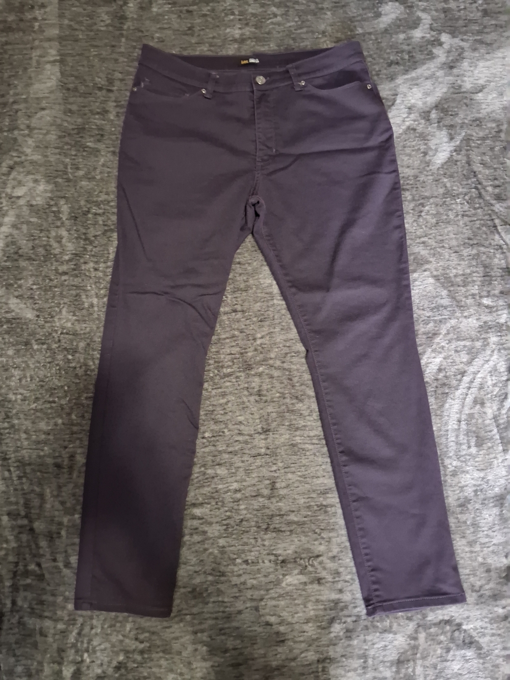 Lee Dark Purple Slimming Fit Skinny Mid-Rise Pants Women Size 16